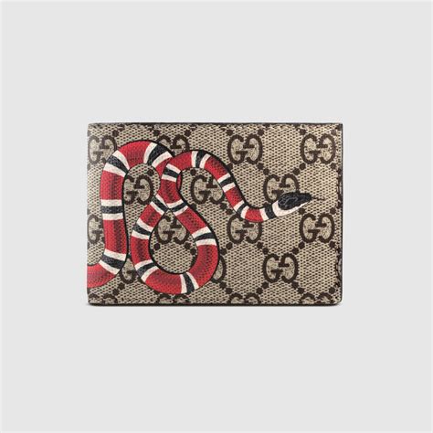 gucci supreme wallet snake